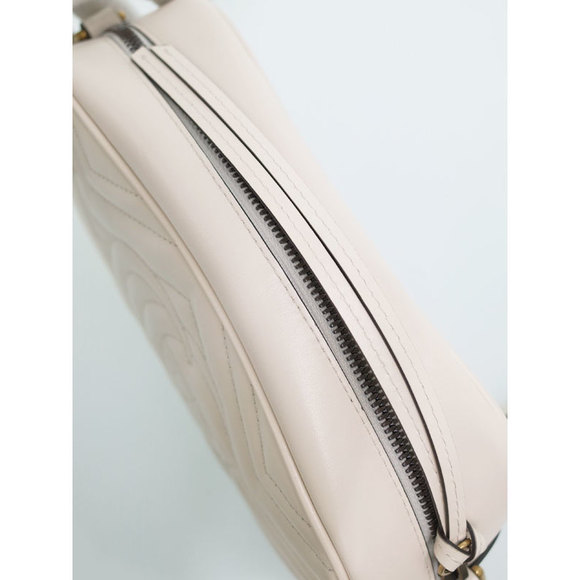 Gucci GG Marmont Quilted Small Shoulder Bag Ivory - Picture 6 of 8